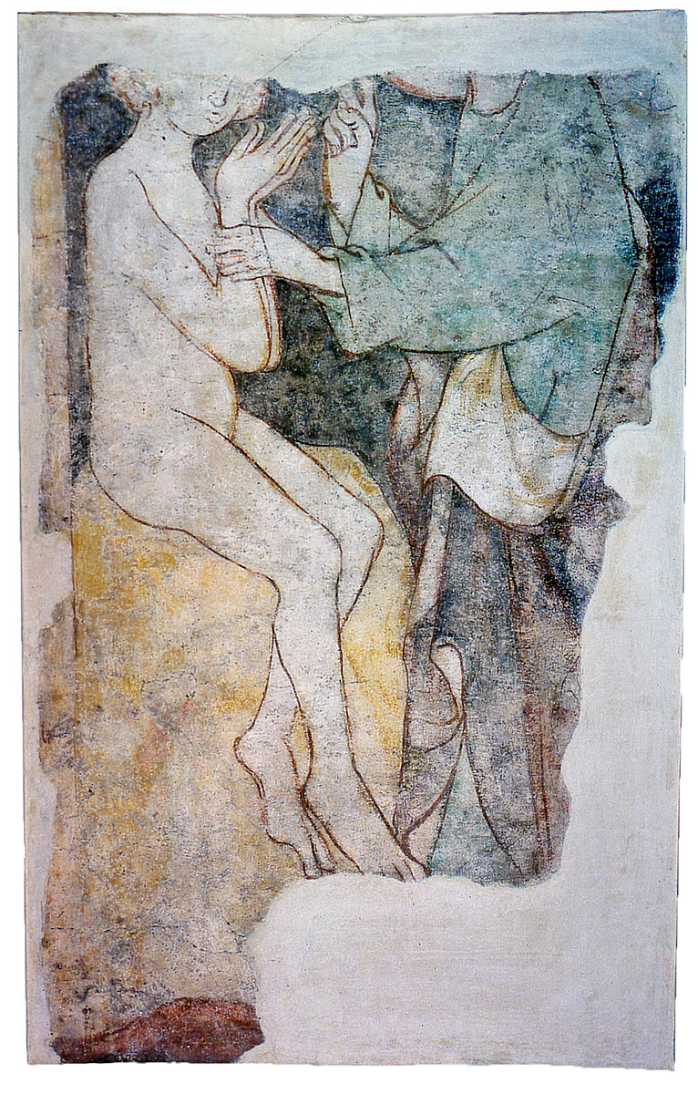Freske: Erschaffung Adams durch Gottvater