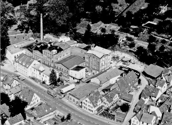 Badenia_2 Luftaufnahme der Seifenfabrik Bechtold & Förster.