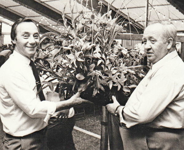 Wolfgang Daffinger bei der Siedler-Kerwe mit Baden-Württembergs Landwirtschaftsminister Gerhard Weiser. Wolfgang Daffinger und Landwirtschaftsminister Gerhard Weiser.