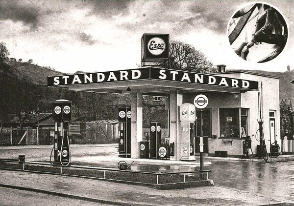 „Die Dapolin“, bekannteste Weinheimer Tankstelle und Treffpunkt.