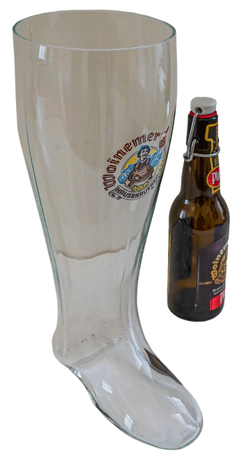 Bierstiefel, Bierflasche Bierstiefel, Bierflasche