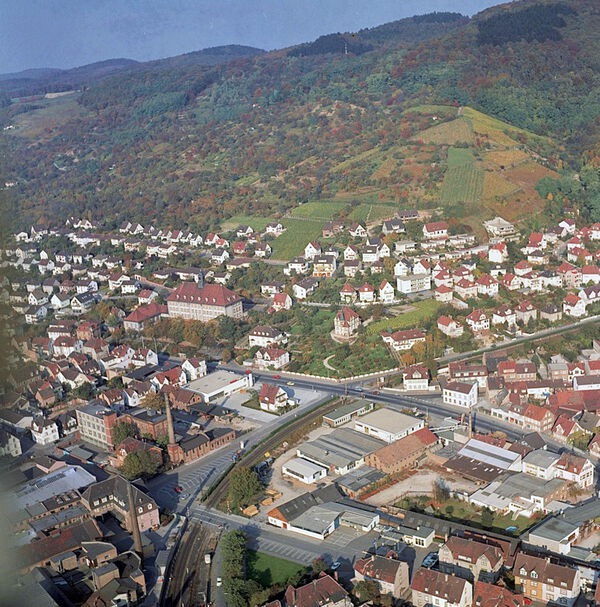 Nordstadt_01 Nordstadt Weinheim, Luftbild von 1975.
