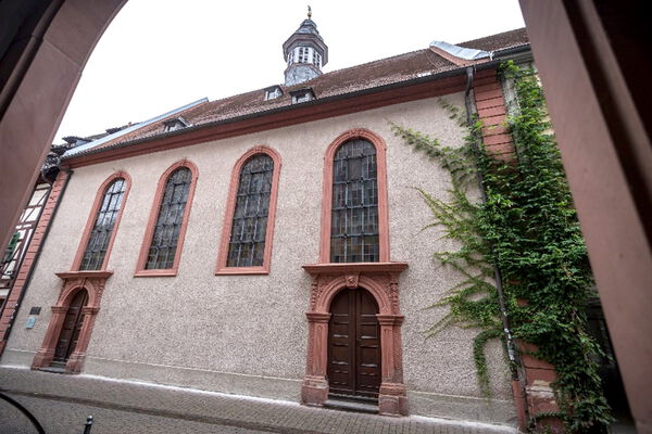 Stadtkirche Aussenansicht der Weinheimer Stadtkirche.