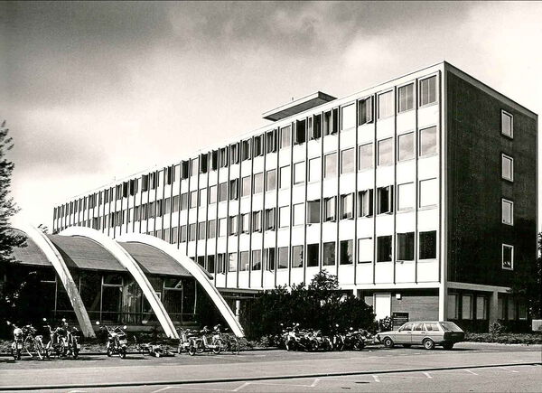 Der Neubau der Gewerbeschule an der Wormser Straße.