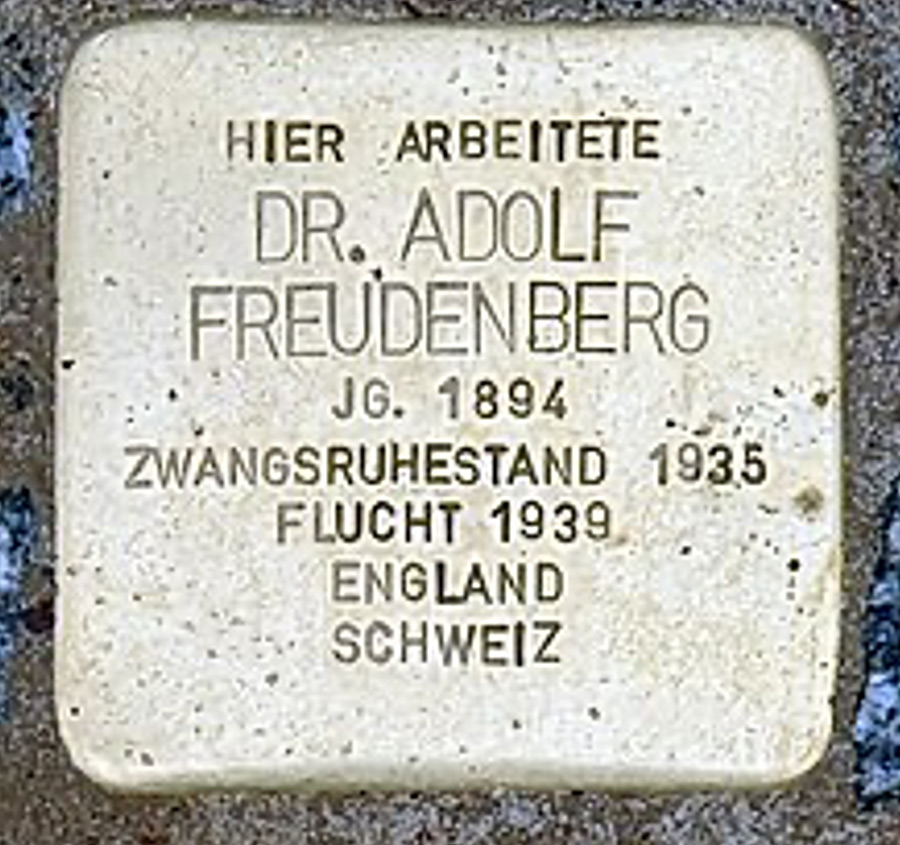 Stolperstein für Adolf Freudenberg